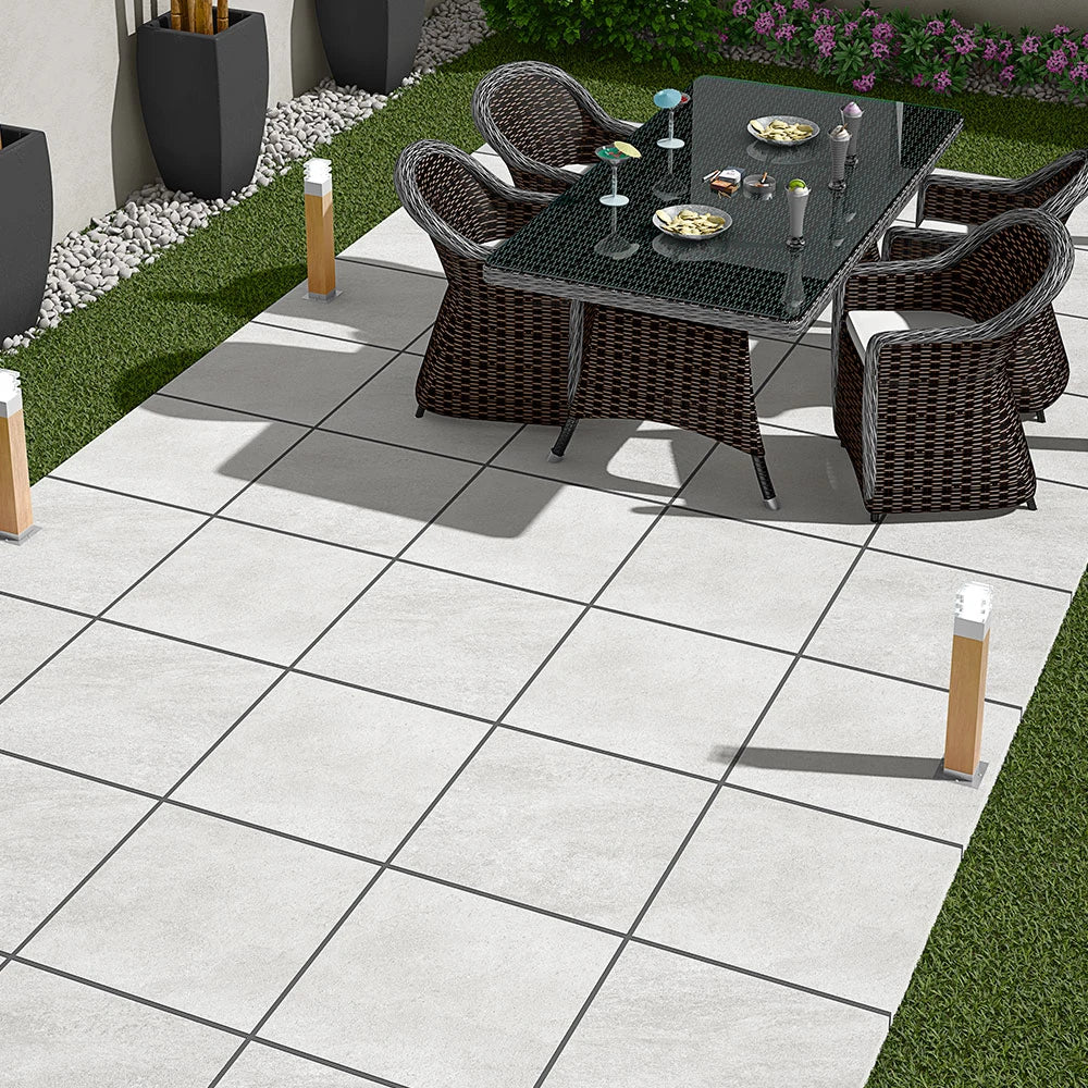 Hammer Stone Grey Outdoor Porcelain Paving Tiles – 900mm x 600mm – 20mm (21.6sqm)
