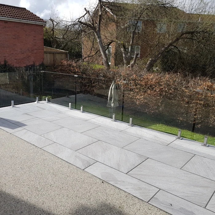 Quartz Grey Outdoor Porcelain Paving Tiles – 900mm x 600mm – 20mm (21.6sqm)