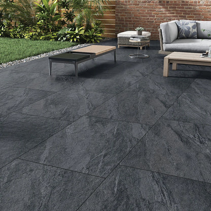 County Anthracite Outdoor Porcelain Paving Tiles – 900mm x 600mm – 20mm (21.6sqm)