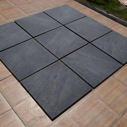 County Anthracite Outdoor Porcelain Paving Tiles – 900mm x 600mm – 20mm (21.6sqm)